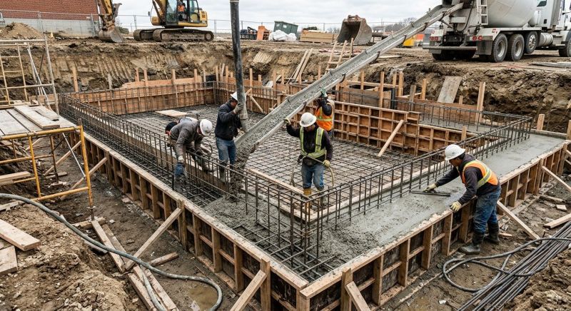 Basement Concrete Installation in Frisco, TX