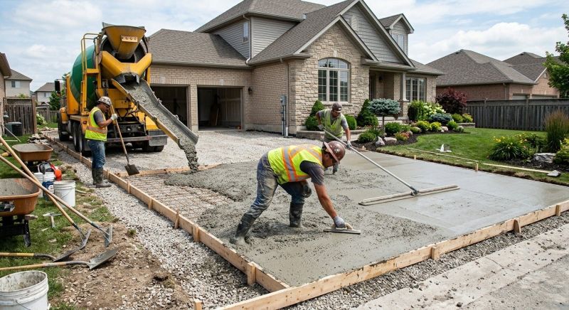 Cement Driveway Installation in Denton, TX