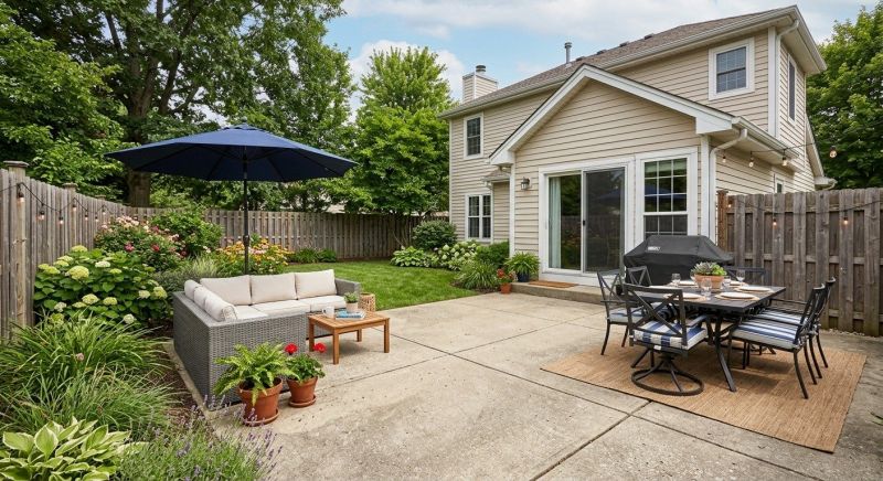 Cement Patio Installation in Denton, TX
