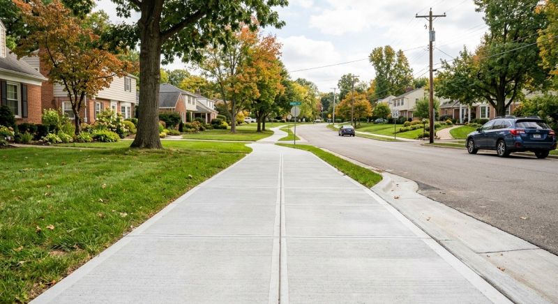 Cement Walkway Installation in Denton, TX