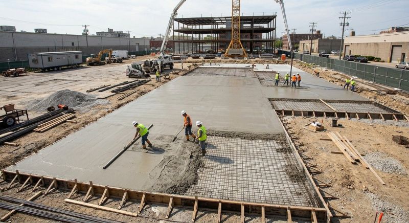 Commercial Slab Construction in Frisco, TX
