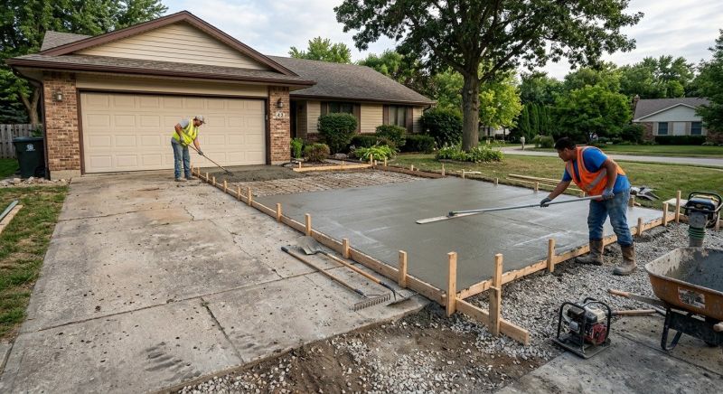 Concrete Driveway Installation in Coppell, TX