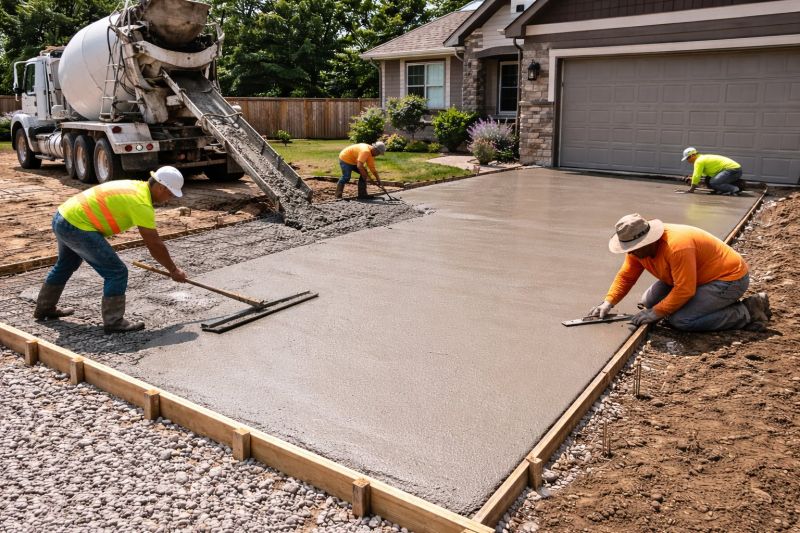 Concrete Driveway Installation in Grapevine, TX