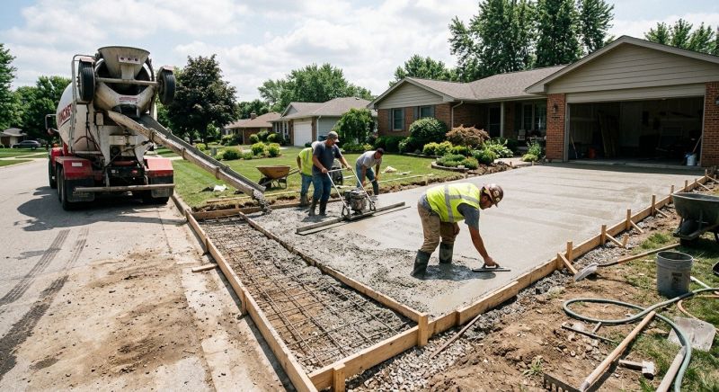 Concrete Driveway Installation in Krum, TX