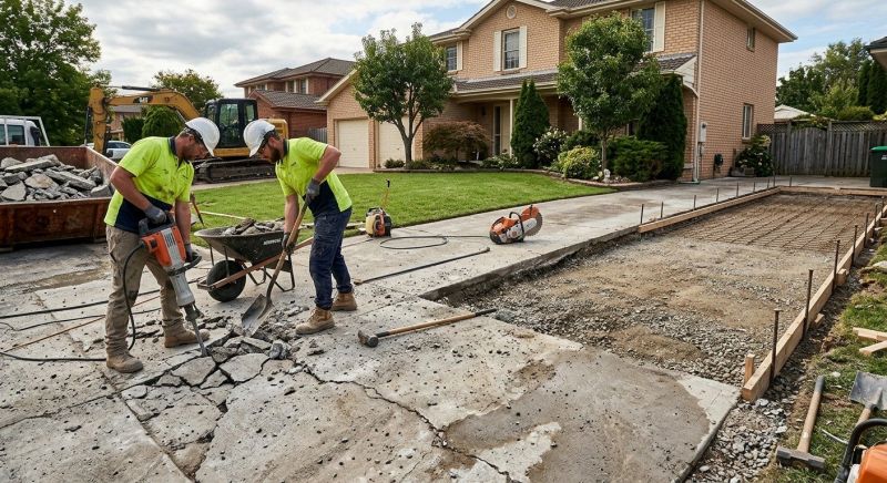 Concrete Driveway Installation in Ponder, TX