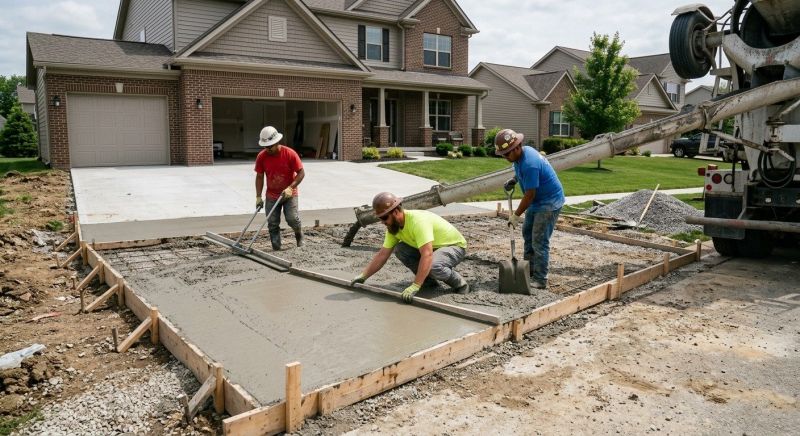Concrete Driveway Replacement in Denton, TX
