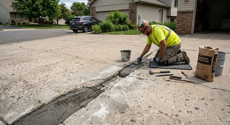 Concrete Driveway Replacement in Rhome, TX