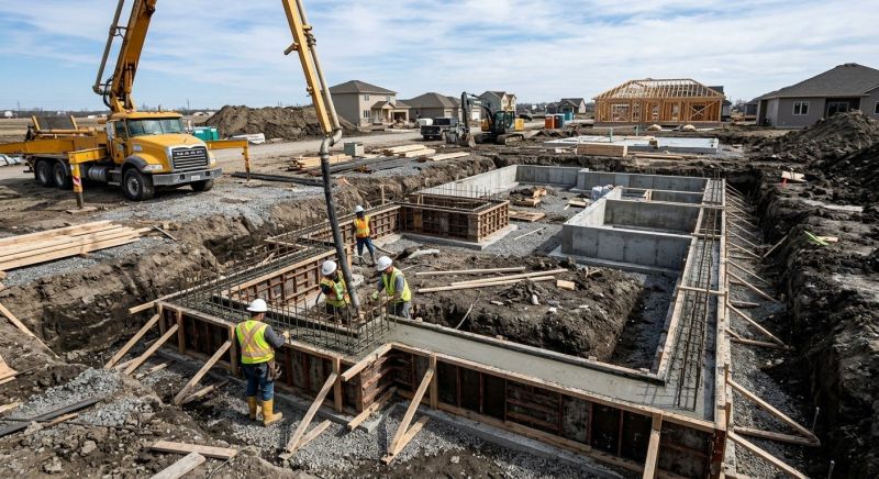 Concrete Foundation Installation in Argyle, TX