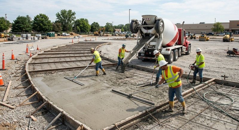 Concrete Parking Lot Paving in Krum, TX