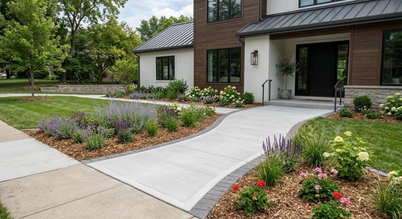 Concrete Path Installation in Denton, TX