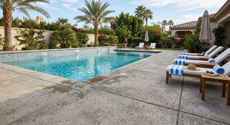 Concrete Pool Patio Installation in Denton, TX