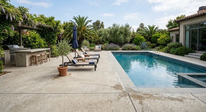 Concrete Pool Patio Installation in Denton, TX