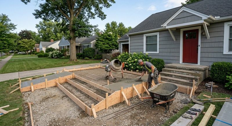 Concrete Porch Installation in Keller, TX