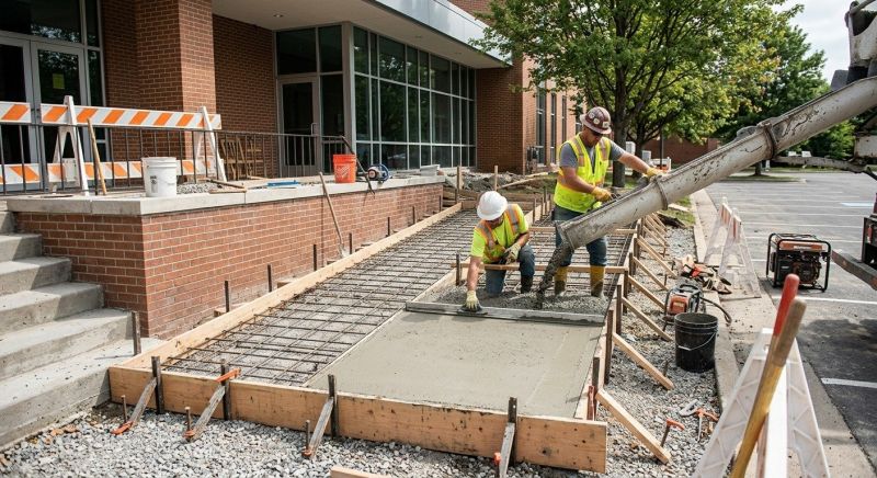 Concrete Ramp Installation in Carrollton, TX