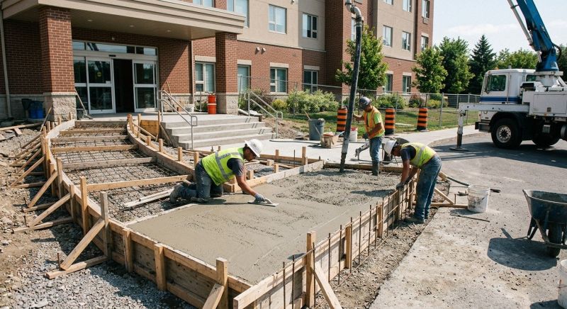 Concrete Ramp Installation in Coppell, TX