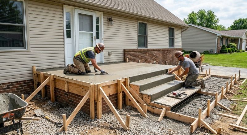 Concrete Ramp Installation in Rhome, TX