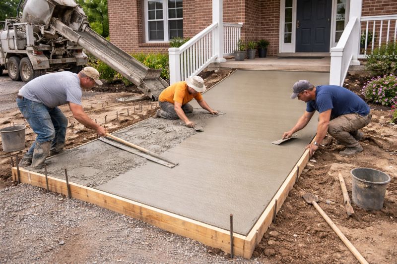 Concrete Ramp Installation in Sanger, TX