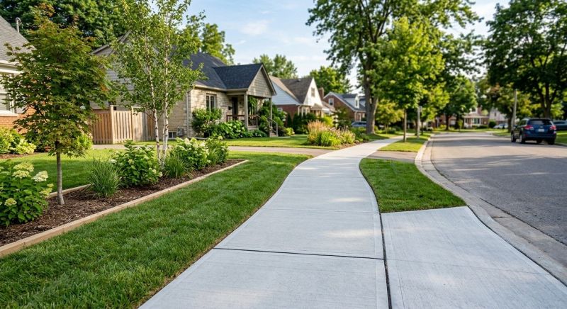 Concrete Sidewalk Construction in Denton, TX
