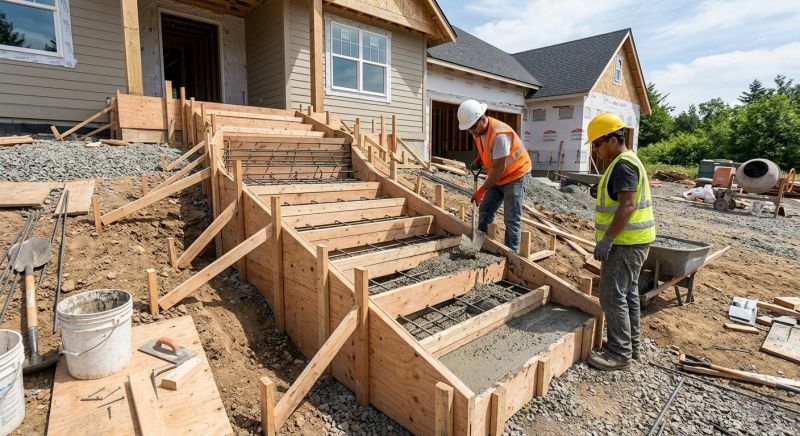 Concrete Stairs Construction in Argyle, TX