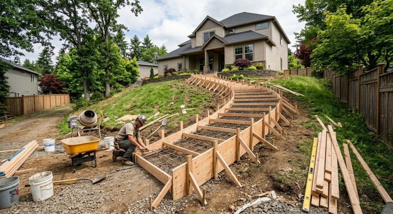 Concrete Stairs Construction in Flower Mound, TX
