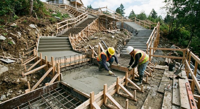 Concrete Stairs Construction in Denton, TX