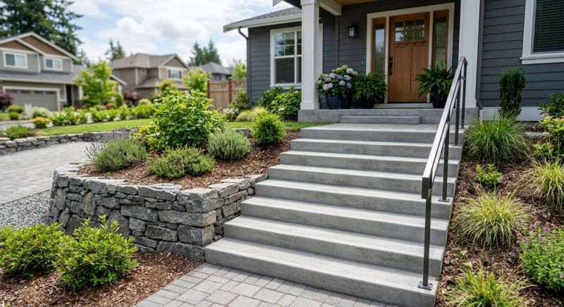 Concrete Stairs Construction in Little Elm, TX