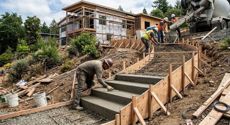 Concrete Stairs Construction in Sanger, TX