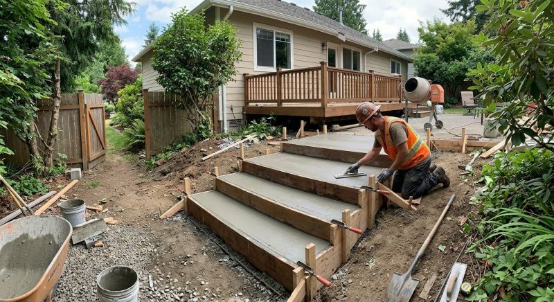 Concrete Stairs Installation in Argyle, TX