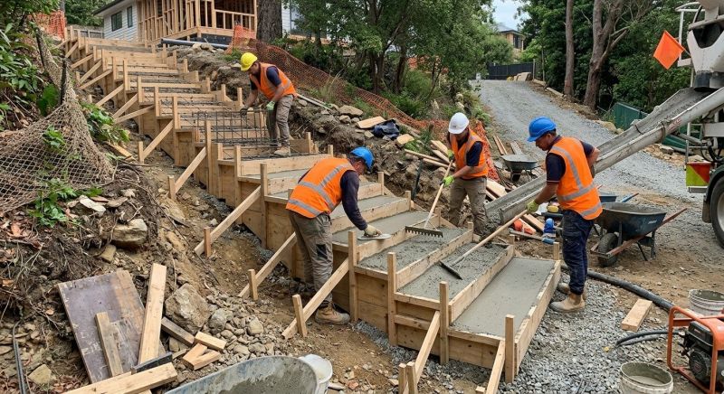 Concrete Stairs Installation in Denton, TX