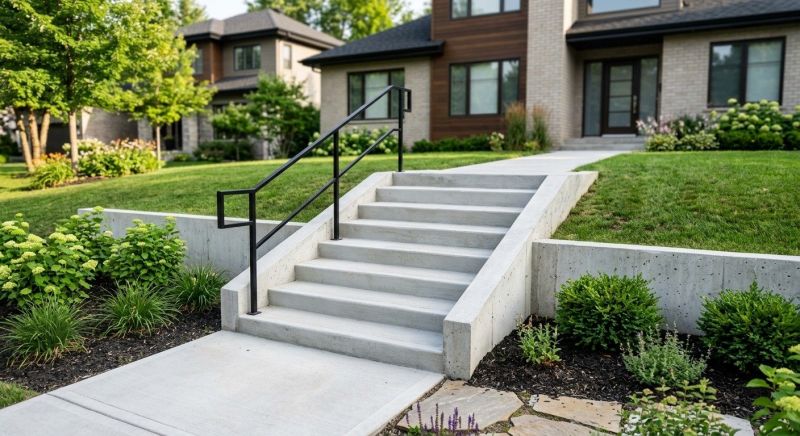 Concrete Stairway Installation in Denton, TX