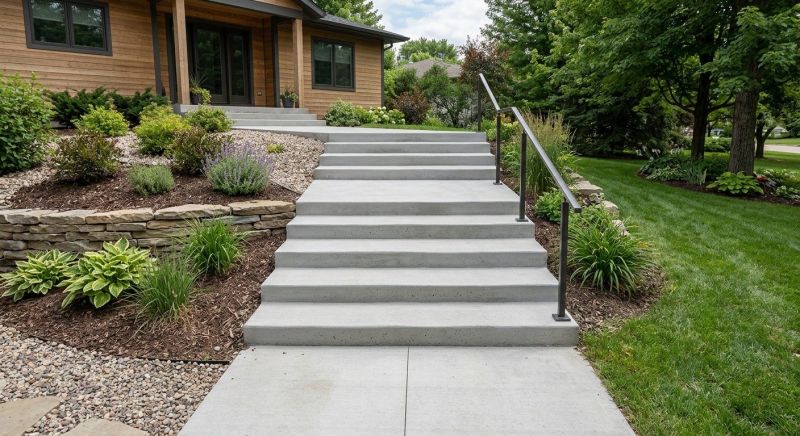 Concrete Steps Pouring in Denton, TX