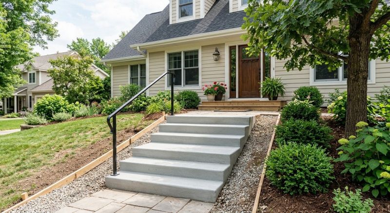 Concrete Steps Replacement in Roanoke, TX