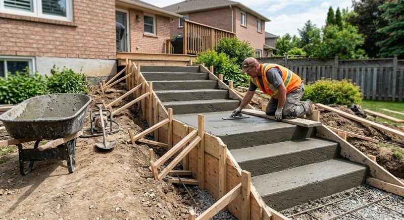 Concrete Steps Replacement in Sanger, TX