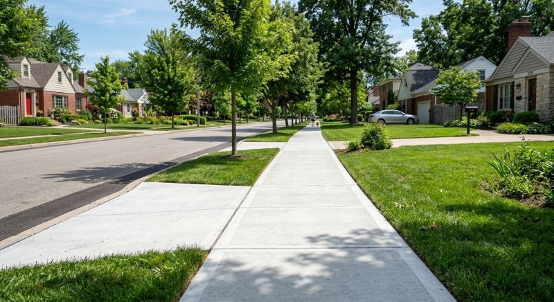 Concrete Walkway Installation in Argyle, TX