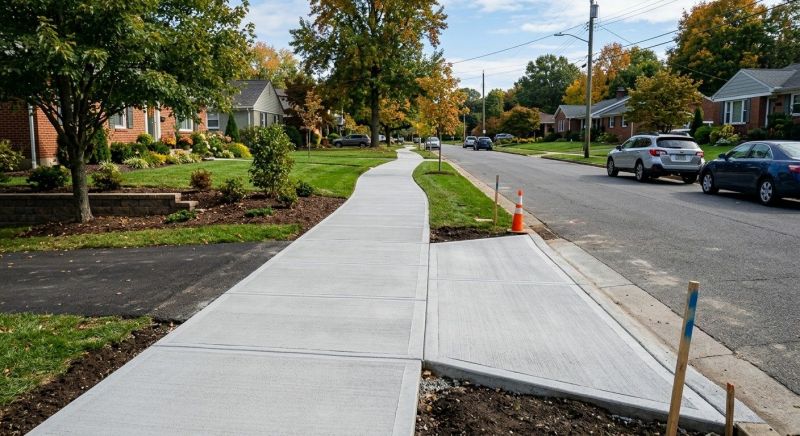Concrete Walkway Installation in Keller, TX