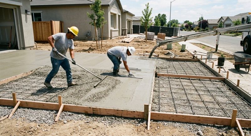 Driveway Slab Installation in Frisco, TX