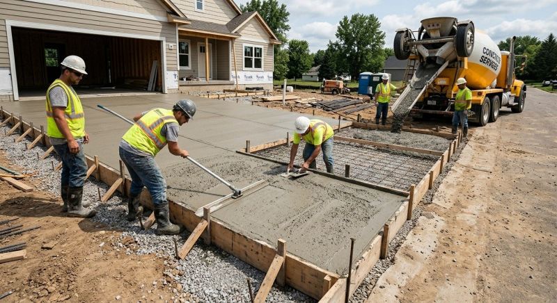 Driveway Slab Installation in Little Elm, TX