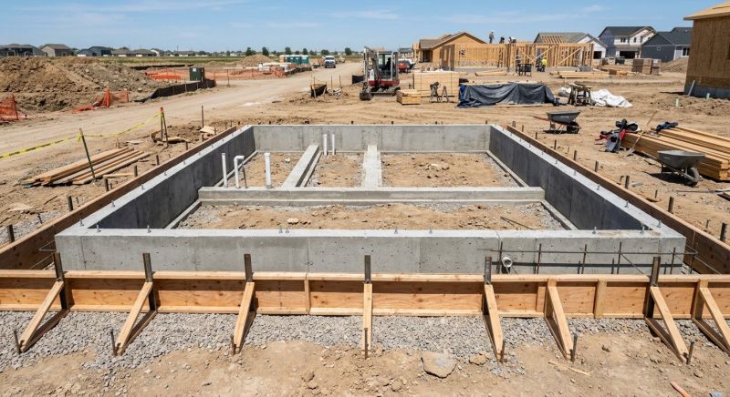 Foundation Construction in Flower Mound, TX