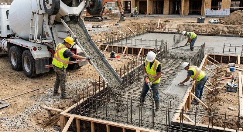 Foundation Wall Pouring in Roanoke, TX