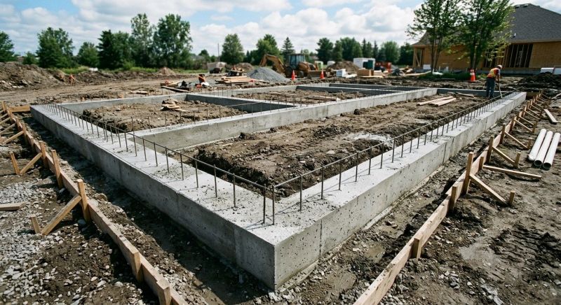 House Footing Construction in Denton, TX