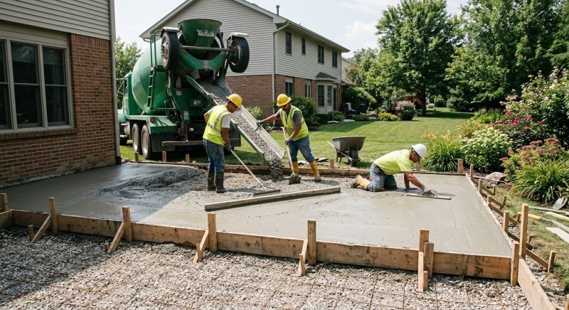 Patio Pouring Service in Denton, TX