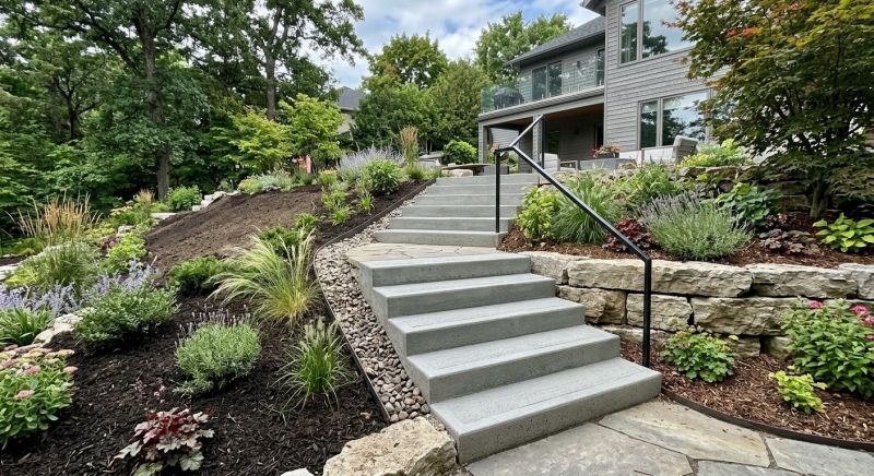 Poured Steps Installation in Sanger, TX