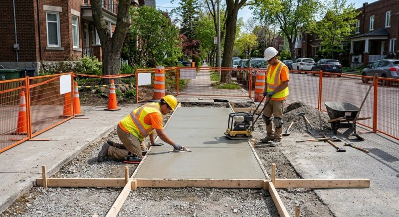 Sidewalk Paving in Flower Mound, TX