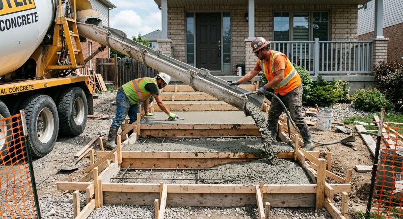 Steps Pouring in Denton, TX