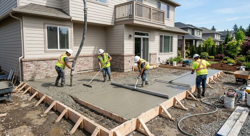 Veranda Pouring in Lake Dallas, TX