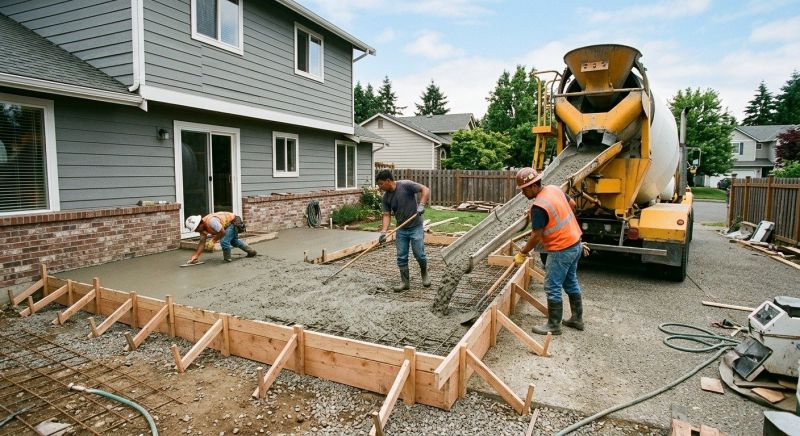 Veranda Pouring in Lewisville, TX