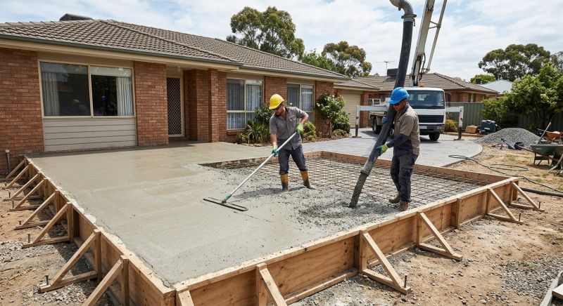 Veranda Pouring in Sanger, TX