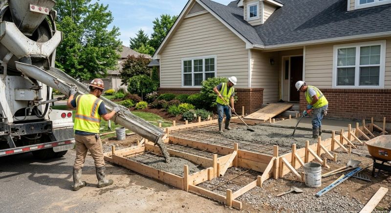 Veranda Pouring in Sanger, TX